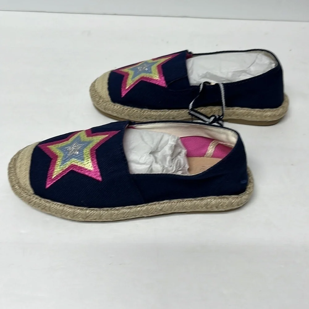 JOULES girls, espadrille, boat shoe multi star little kid size 11